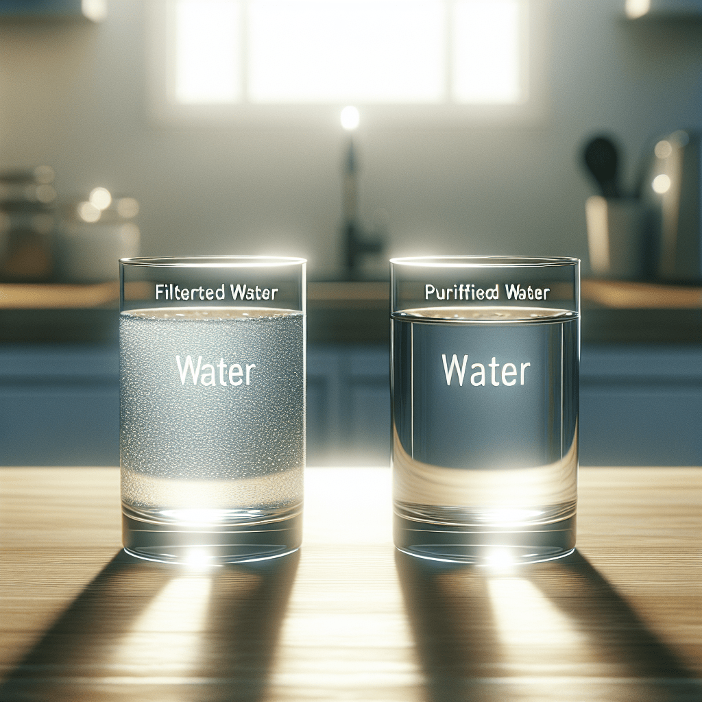 Is Filtered Water The Same As Purified Water